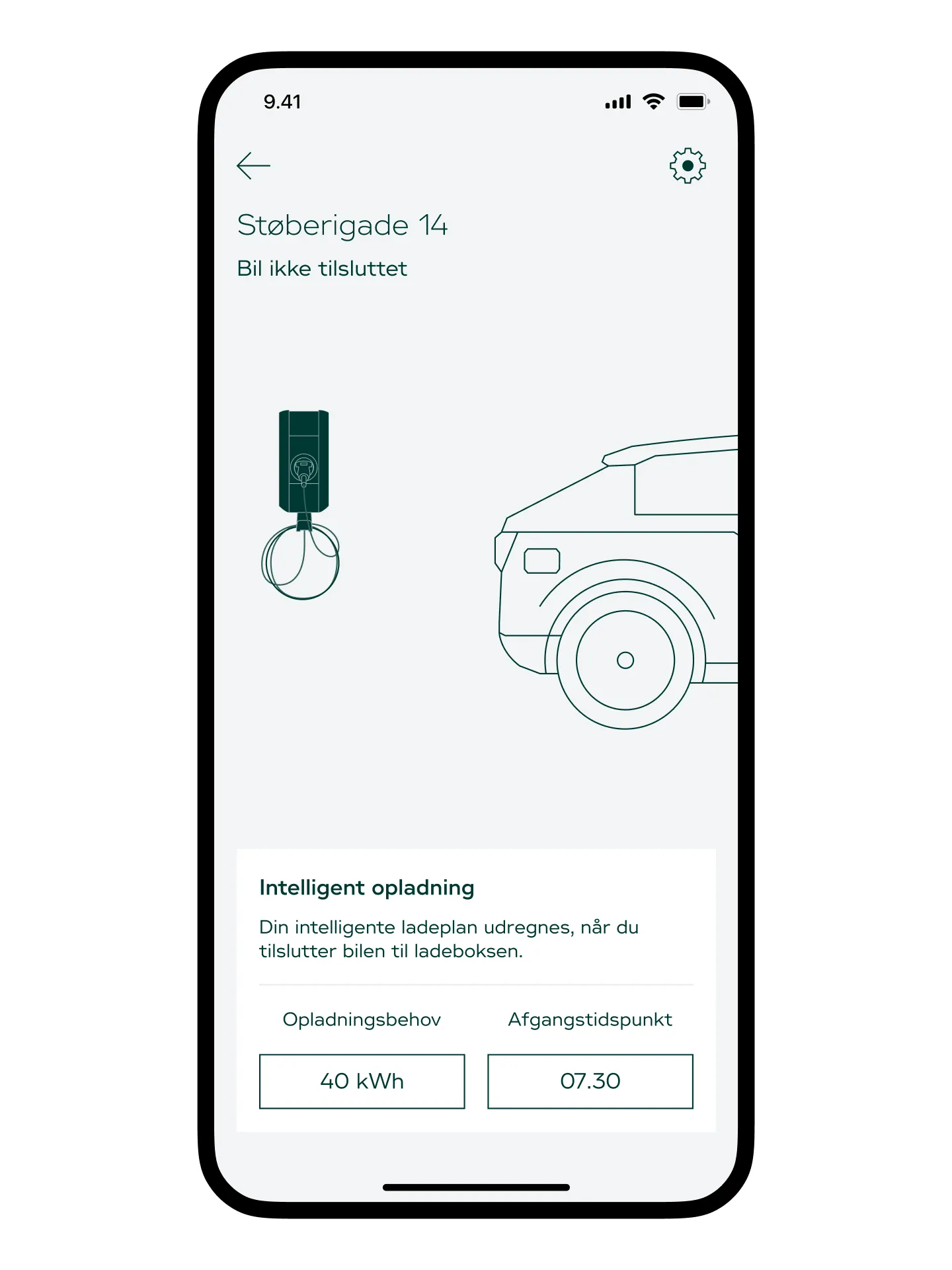 Indstil et opladningsbehov