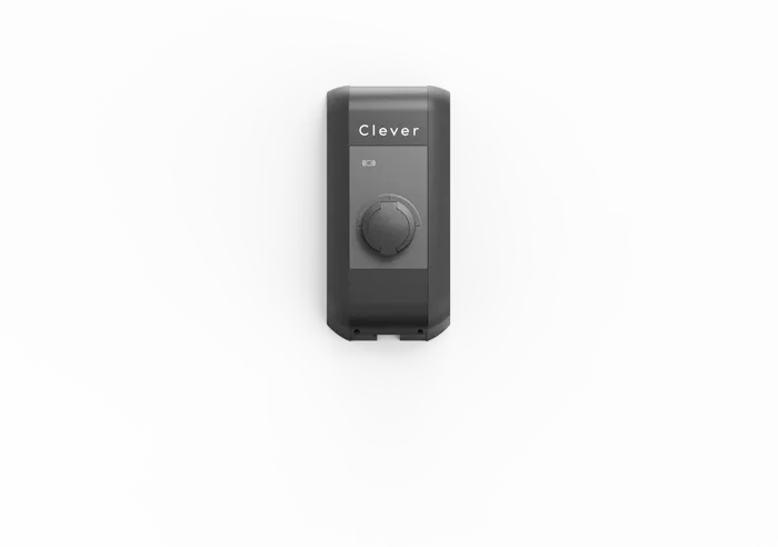 Clevers ladeboks uden fastmonteret kabel i sort