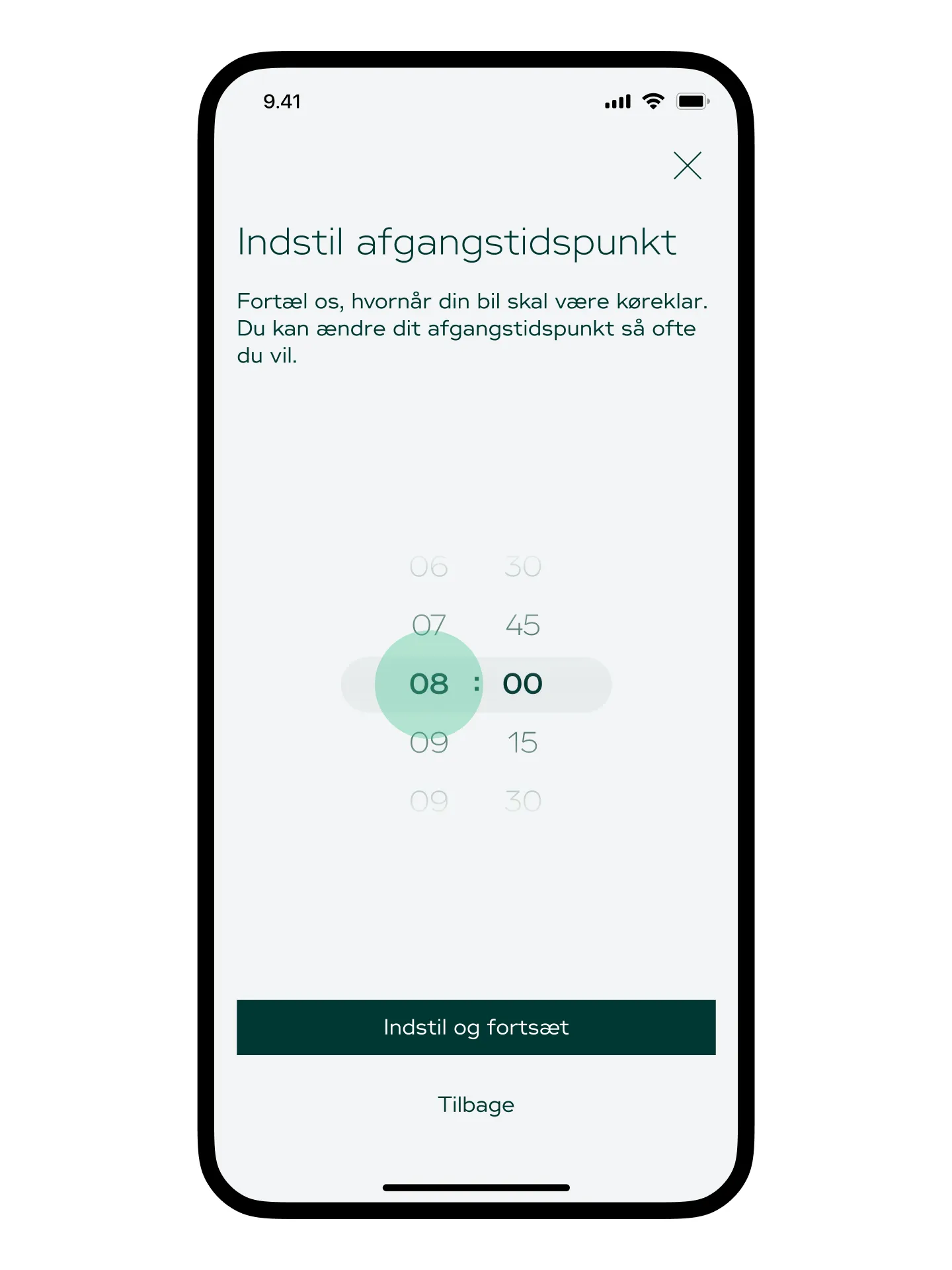Indstil et opladningsbehov